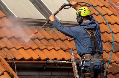 Démoussage et hydrofuge de toiture à Menades